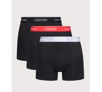 Calvin Klein 3 Pack Icon Cotton Stretch Mens Relaxed Fit Trunks - Black w/ Adrenaline Rush WB/Black w - Black w/ Adrenaline Rush WB/Black w - L