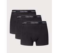 Calvin Klein ICON Cotton Stretch 3 Pack Trunks - Black, Black, Size M, Men Black