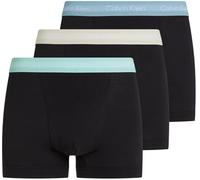Calvin Klein Men's 3 Pack Trunks Underwear, Multicolor (B- Fad Dnm, Cdon Tint, Beau Bl Wbs), XS