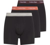 Calvin Klein, Men's, 3P Boxer Brief 000NB1770A, Black (B- Rock Ridge, Fudge, Bruchetta Wbs), L