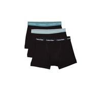Calvin Klein, Men's, 3P Trunk 0000U2662G, Black (B- Black, Shade, Slate Turq Wbs), L