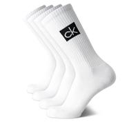 Calvin Klein Mens 4 Pack Performance Cotton Cushioned Mid-Calf Crew Socks