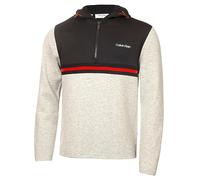 Calvin Klein Mens Addington Half Zip Sweater - Silver Marl - M