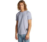 Calvin Klein Men's Badge Short Turn Up Sleeve Round Neck T-Shirt