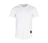Calvin Klein Men's Badge Short Turn Up Sleeve Round Neck T-Shirt, White (Bright White), 3XL