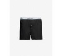 Calvin Klein Mens Black / Grey Heather Modern Cotton Slim-fit Boxer Shorts Pack of Two Xl