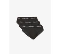 Calvin Klein 3 Pack Mens Hip Briefs - Black Cotton - Size Medium
