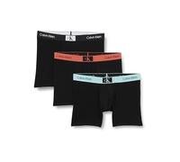 Calvin Klein Men's Boxer Brief 3Pk, Blk, B- Stratosp Wb, B- Aragon Wb, S