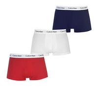 Calvin Klein Men's Boxers, White/Red/Navy, M