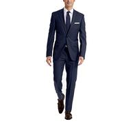 Calvin Klein Men's Business Suit Pants Set, Blue Twill, 33W x 32L