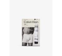 Calvin Klein Mens Calvin Klein Icon Logo-Waistband Pack Of Three Stretch-Cotton Boxer Briefs Grey Heather White Blk S