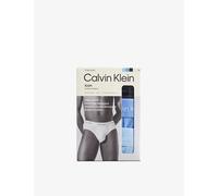 Calvin Klein Men's 3-Pack Icon Cotton Stretch Men's Briefs, Black/Glacier/Bluebell - Size: 37/36/32