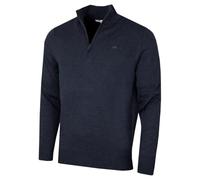 Calvin Klein Mens Campus 1/2 Zip Sweater - Navy Marl - XXXL