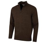 Calvin Klein Mens Campus 1/2 Zip Sweater - Peat - XXL