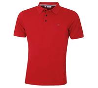 Calvin Klein Mens Campus 3 Button Polo Shirt - Red - XXXXXL