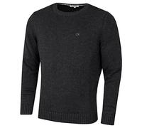 Calvin Klein Mens Campus Crew Neck Sweater - Charcoal Marl - M