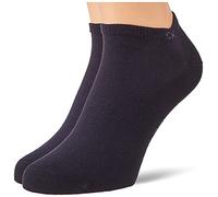Calvin Klein mens Casual Men's Liner Socks 2 pack Sneaker, Navy, 39/42