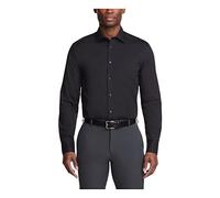 Calvin Klein Men's Casual Military Buckle-Adjustable Web Belts-1 Pack and 3 Pack Options, Double Black, Medium (34-36)