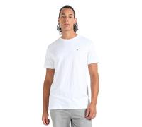 Calvin Klein Men's Ck Embroidered Badge Short Sleeve Round Neck T-Shirt, White (Bright White), L