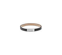 Calvin Klein Men's CK EXPOSED Collection Bracelet with Black Leather and Stainless Steel Closure - 35100020