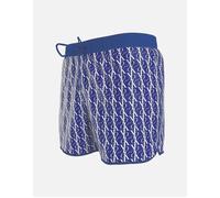 Calvin Klein Men's CK One Short Runner Swim Shorts, Monogram Bold Blue