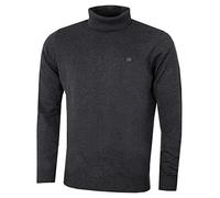 Calvin Klein Mens CK Roll Neck Sweater - Charcoal - XXXXL