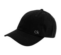 Calvin Klein Mens Classic Cotton 6 Panel Cap - Black - One Size