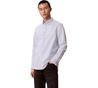 Calvin Klein Men's Classic Solid Oxford Shirt, Blue (Plein Air), L