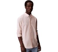 Calvin Klein Men's Classic Solid Oxford Shirt, Pink (Prairie Peach), S