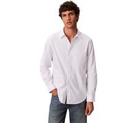 Calvin Klein Men's Classic Solid Oxford Shirt, White (Brilliant White), XXL