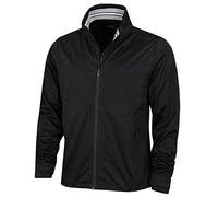 Calvin Klein Mens Collar Detail Waterproof Jacket - Black/Black - M
