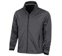 Calvin Klein Mens Collar Detail Waterproof Jacket - Charcoal/Black - XL