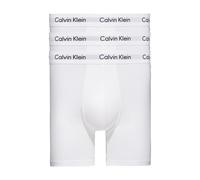 Calvin Klein Mens Cotton 3 Pack Boxers - White - Size Small