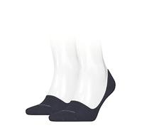 Calvin Klein mens Cotton Men's No Show Socks 2 pack Footie, Navy, 43/46
