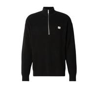 Calvin Klein Men's Cotton Waffle Quarter Zip Jumper - Black