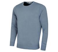 Calvin Klein Mens Crew Neck Cotton Sweater - Rain Cloud - XXXL