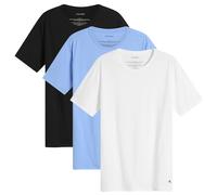 Calvin Klein Men's Crew Neck T-Shirt - 3 Pack Black/Blue/White