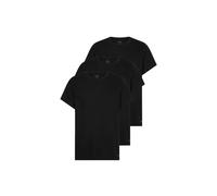 Calvin Klein Mens Crew Neck T-Shirt 3 Pack - Black Cotton - Size Small