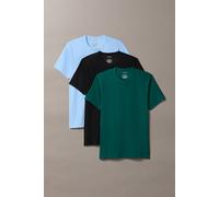 Calvin Klein Men's Ctn Mic Str Tees 3Pk Frozen Fjord / Turf/ Black | Size: Medium Calvin Klein Multicolor M