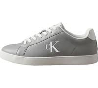 Calvin Klein Men's Cupsole Trainers Derby with Logo, Grey (Formal Gray/Bright White), 10