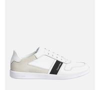 Calvin Klein Men's Cupsole Trainers - Triple White - UK 9.5