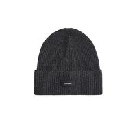 Calvin Klein Men's Daddy Wool Rib Beanie K50K507495 Knitted Hat, Black (Ck Black), OS