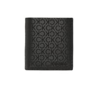 Calvin Klein Mens Daily Tech Trifold PU Wallet (Black Tonal Mono)