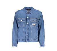 Calvin Klein Mens Denim Jacket Classic Style - Blue Cotton - Size Small