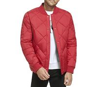 Calvin Klein Men's Diamond Quilted Jacket, Reversible Deep Red, M
