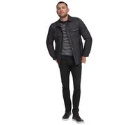Calvin Klein Men's Diamond Quilted Shirt Jacket, Shacket Black, XL