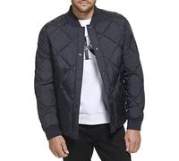 Calvin Klein Men's Diamond Quilted Softshell Jacket, Reversible True Navy, XXL