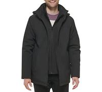 Calvin Klein Men's Down Rain Jacket, Transitional Black, M