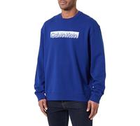 Calvin Klein Men's Eu Sportswear Graphic Crewneck LV04LF231G, BLUE, 3XL