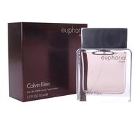 Calvin Klein Mens Euphoria Men Eau de Toilette 50ml Spray - Black - One Size